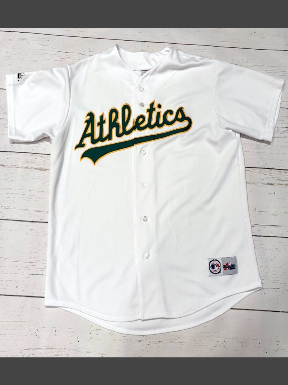 Oakland Sacramento A's Athletics Baseball Majestic Jersey Size XXL